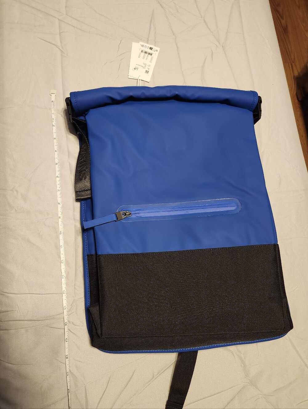 RAINS Roll-Top BLUE Backpack